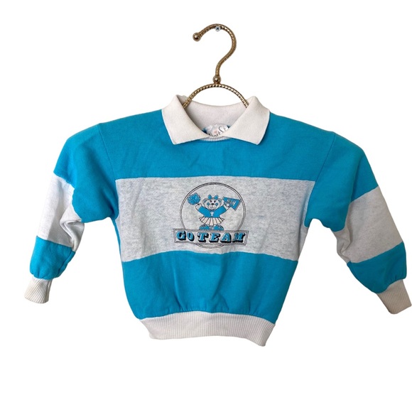 Vintage Shirts & Tops Vintage 8s Little Girl Collared Striped